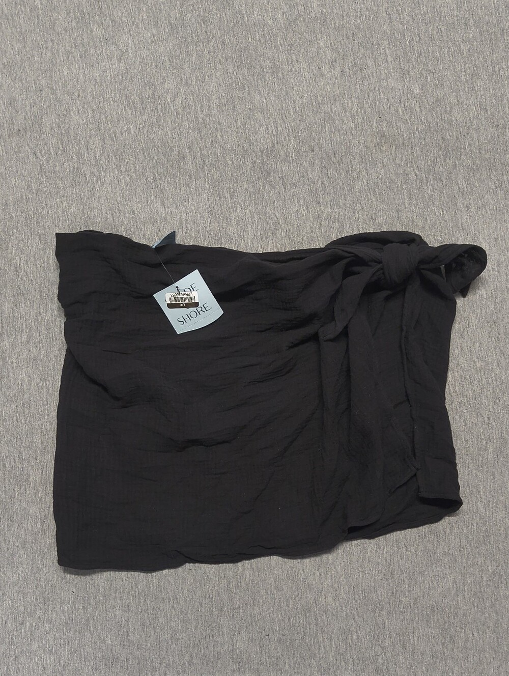 Shade & Shore Women’s Gauze Cover‑Up Sarong – Black (Size S)